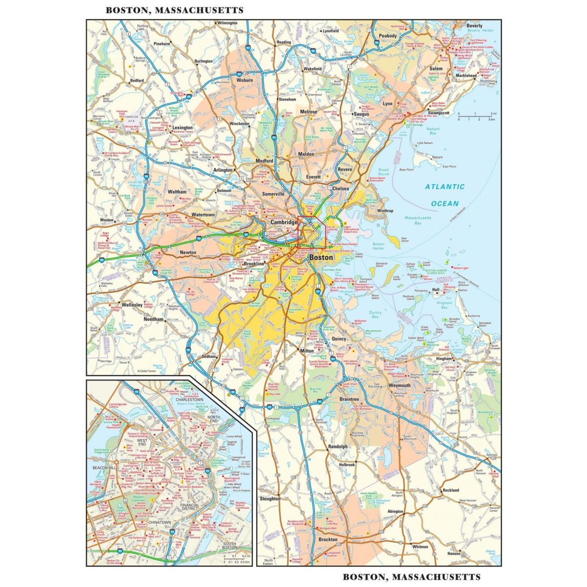 Boston roads map
